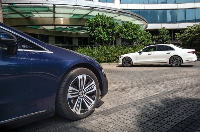 Mercedes-Benz S 350d and EQS 580: the 'S' factor